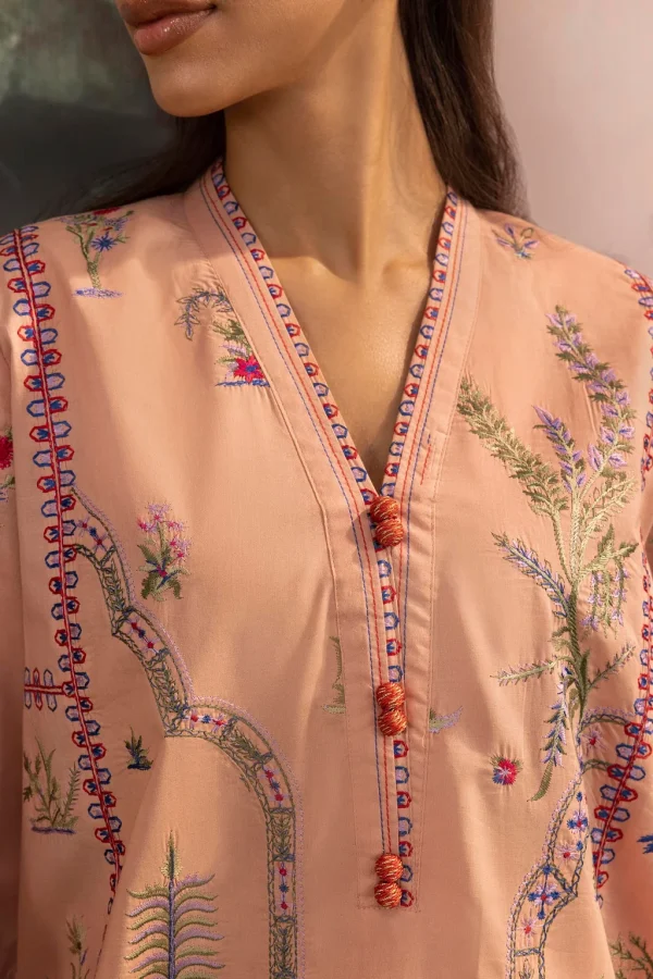 Stitched Embroidered Lawn Shirt+ Shalwar
