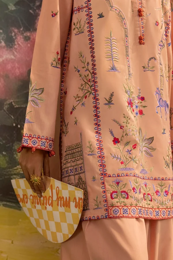 Stitched Embroidered Lawn Shirt+ Shalwar